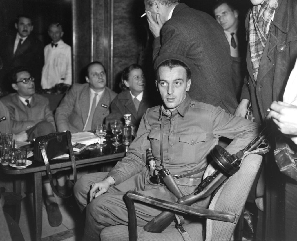 Insurgents in the Royal Hotel in 1956